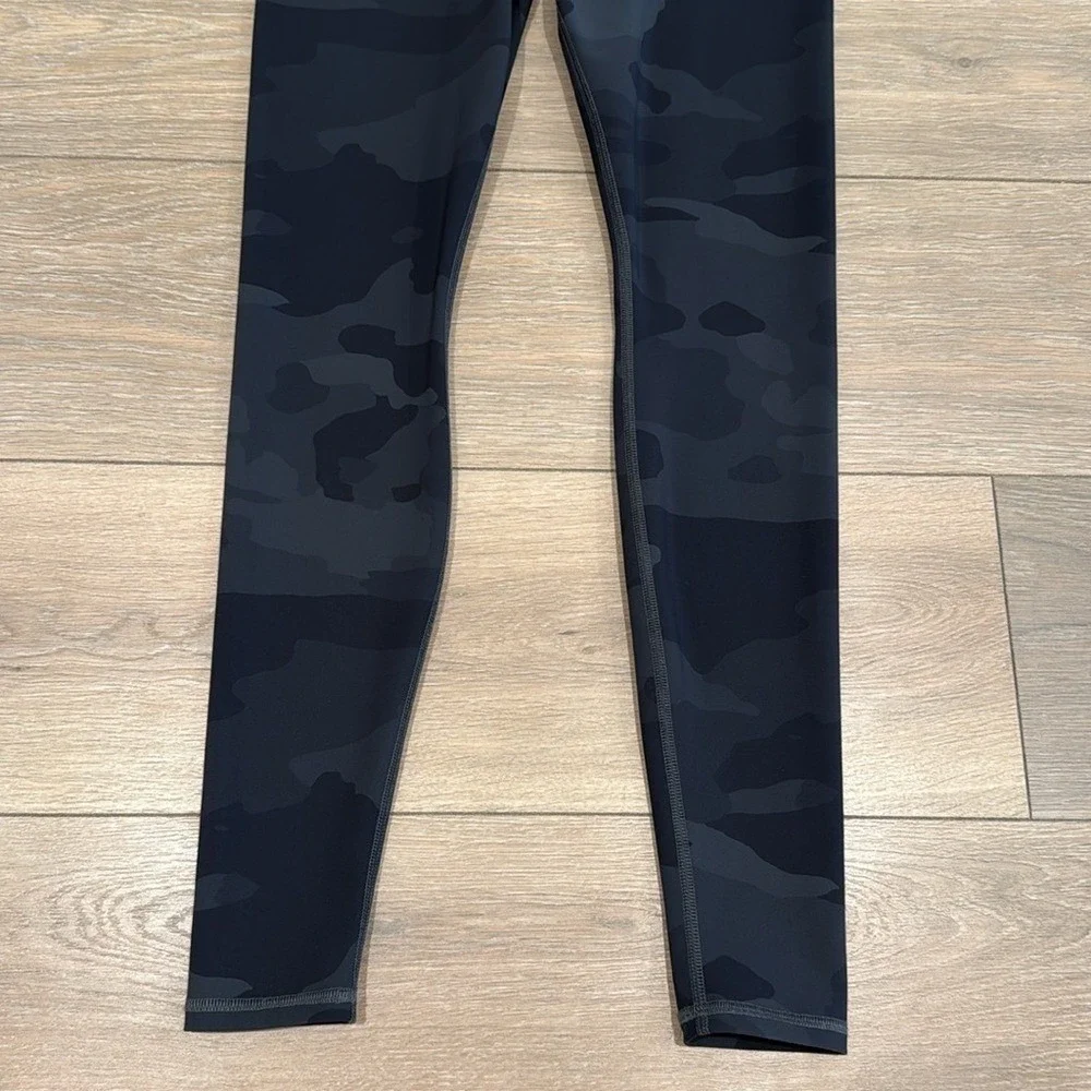 ALO YOGA Black Camouflage High-Waist Camo Vapor Legging Active Workout‎ Size XS